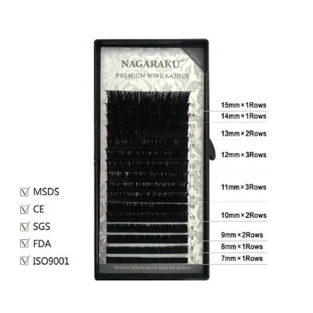 Bulu Mata Tanam Nagaraku Mix Eyelash / Bulu Mata Satuan Eyelash Extention