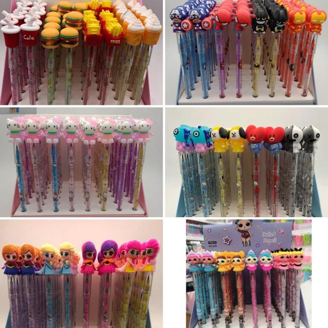 

pensil bensia/ pensil susun/ pensil sambung karakter (48 pcs)