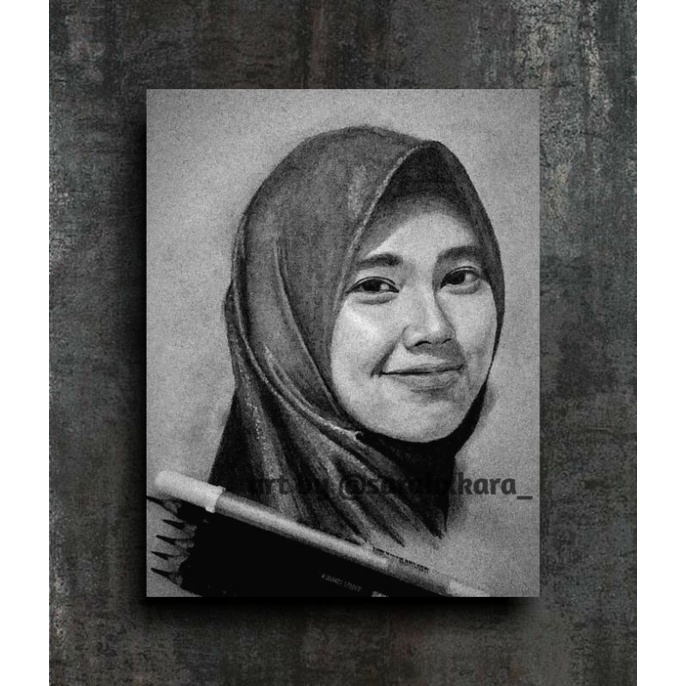 SKETSA WAJAH | Hadiah ulang tahun, wisuda, pernikahan