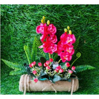 Bunga Anggrek Pot Tali Goni