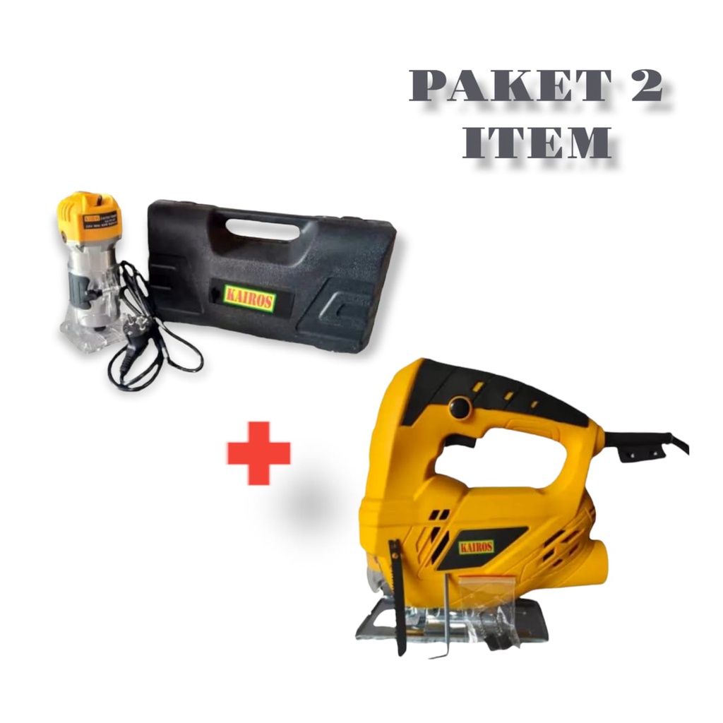 PAKET 2 ITEM!!!KAIROS ELECTRIK TRIMMER SET BOX KA-371WT (BMC) + KAIROS JIGSAW KA-831EJ