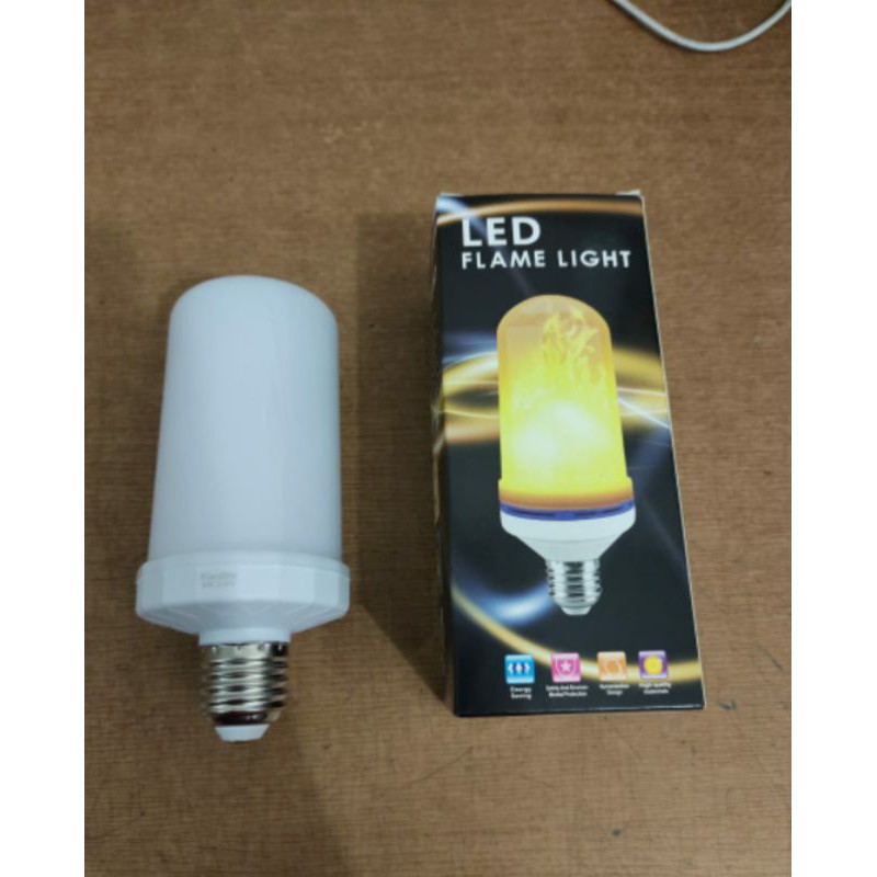 Lampu Led Api obor 10w. Fire flame 10watt. Dekorasi. Bohlam api