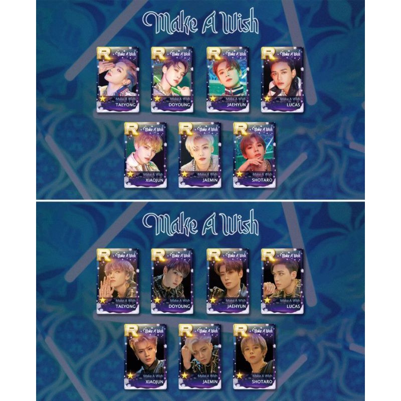 Nct_lenticular Make A Wish Misfit Fanmade Xiajun Johnny Taeyong Sungchan Jaemin Lucas Yangyan