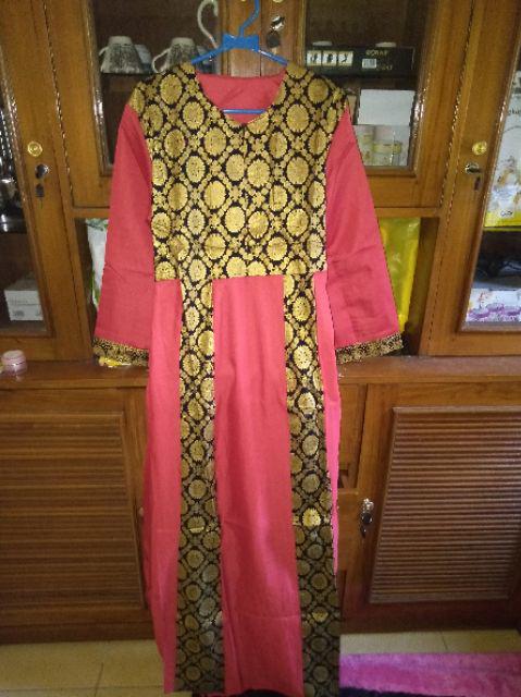 Batik Couple Keluarga Saraswati / Batik Prada / Katun Halus / Hrb026 / Familly Happy / Gamis/ Anak..