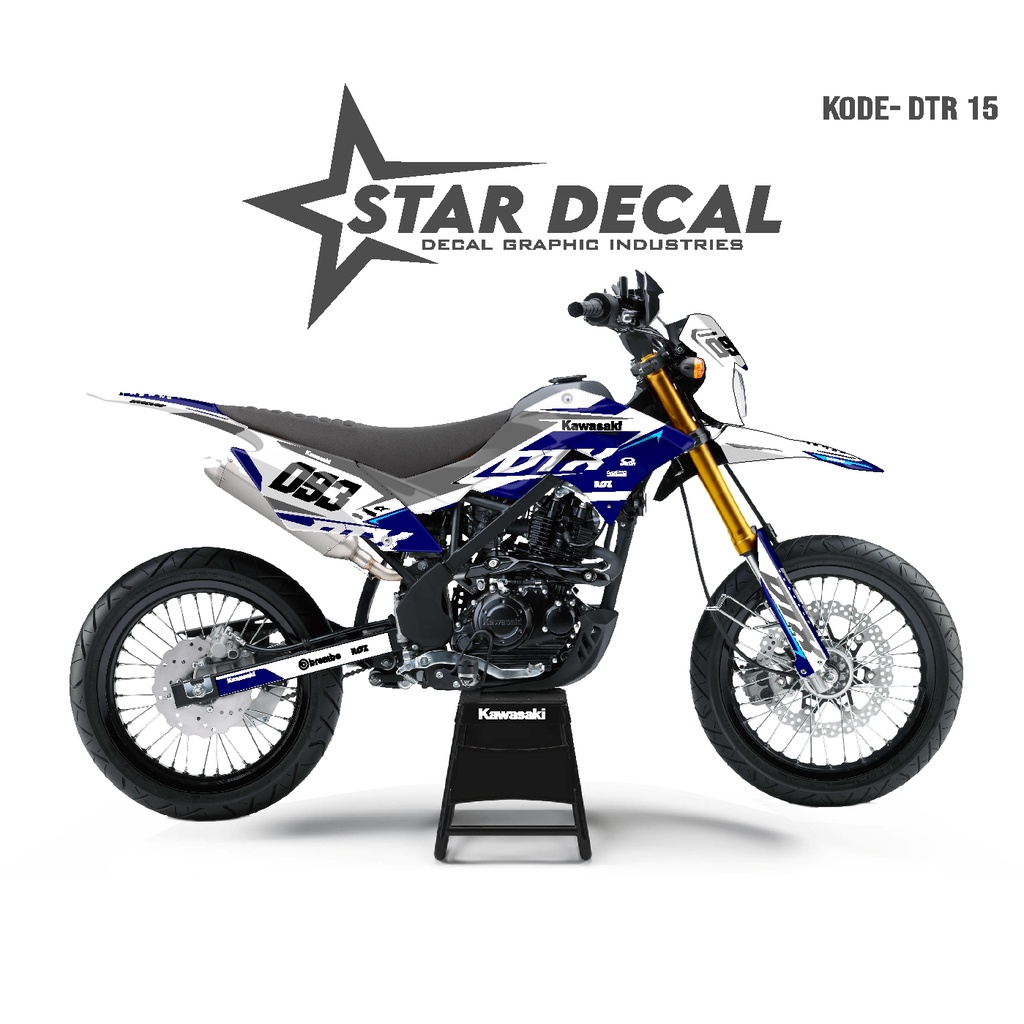 STAR DECAL | Decal DTRACKER full body | Biru Putih Abu