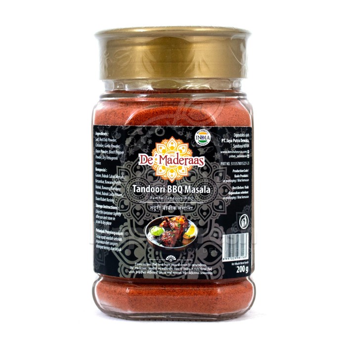 

De Maderaas Tandoori BBQ Masala 200 gr | bumbu masak | bbq