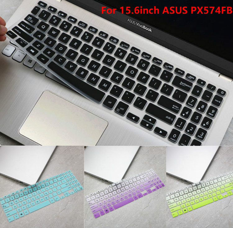 For 15.6inch ASUS PX574FB Soft Ultra-thin Silicone Laptop Keyboard Cover Protector