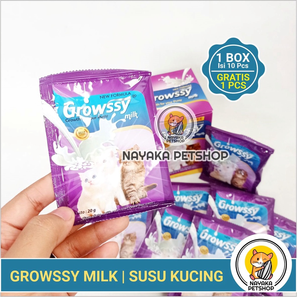 Growssy Milk Cat 1 Box Dus Susu Anak Kucing Kitten