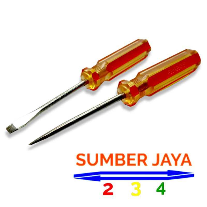 Obeng Minus Prohex Screwdriver ukuran 16 cm