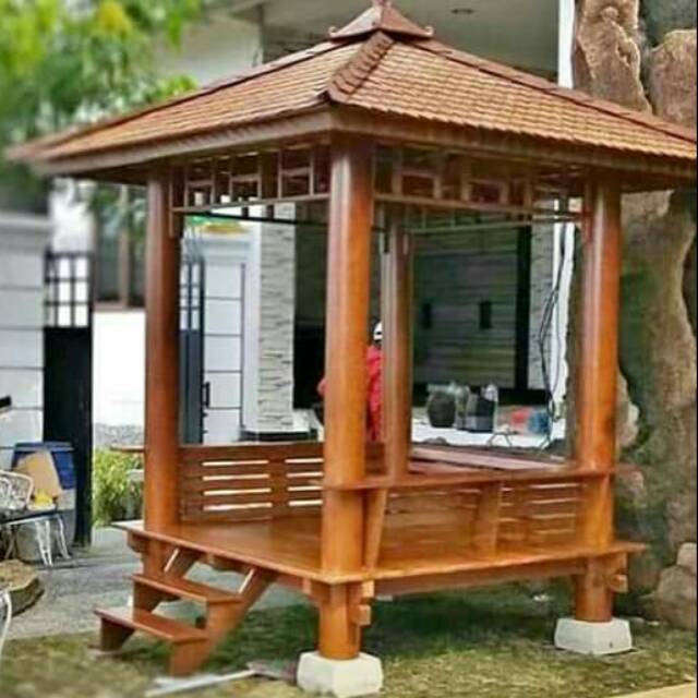Gazebo Taman Kayu Kelapa | Jual Gazebo