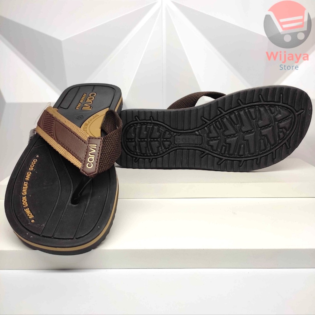 Sandal Pria Carvil Original New EMW Sendal Jepit Cowok Laki-Laki Desain Modern dan Berkualitas Tetap yang Terbaik