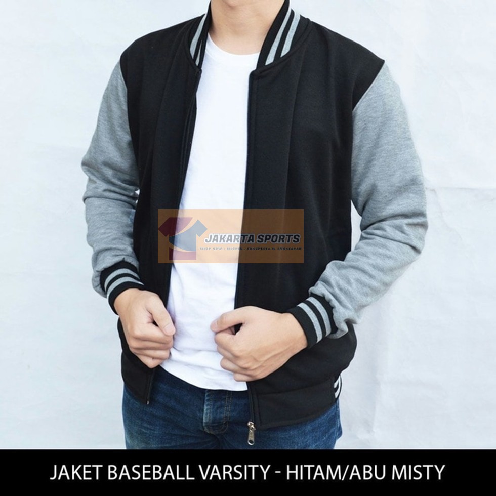 HOPYLOVY CAT CELANA NAVY DARK BLUE MUDA TUA 12.12 / JAKET BASEBALL HITAM ABU RESLETING VARSITY MURAH