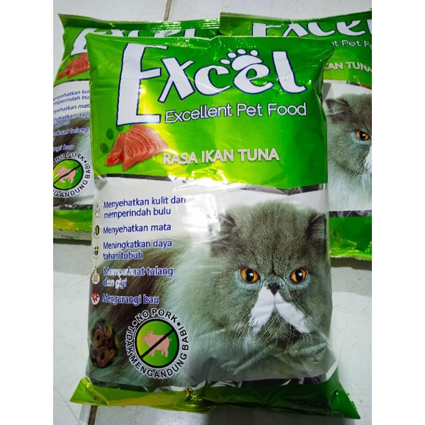 EXCEL BENTUK DONAT MAKANAN KUCING 500Gr