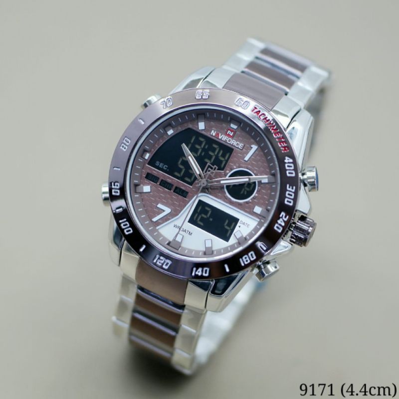 ✅ Jam Tangan Naviforce Original Pria Dual Time NF9171