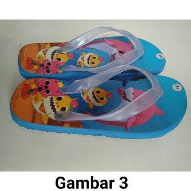 baby shark flip flops
