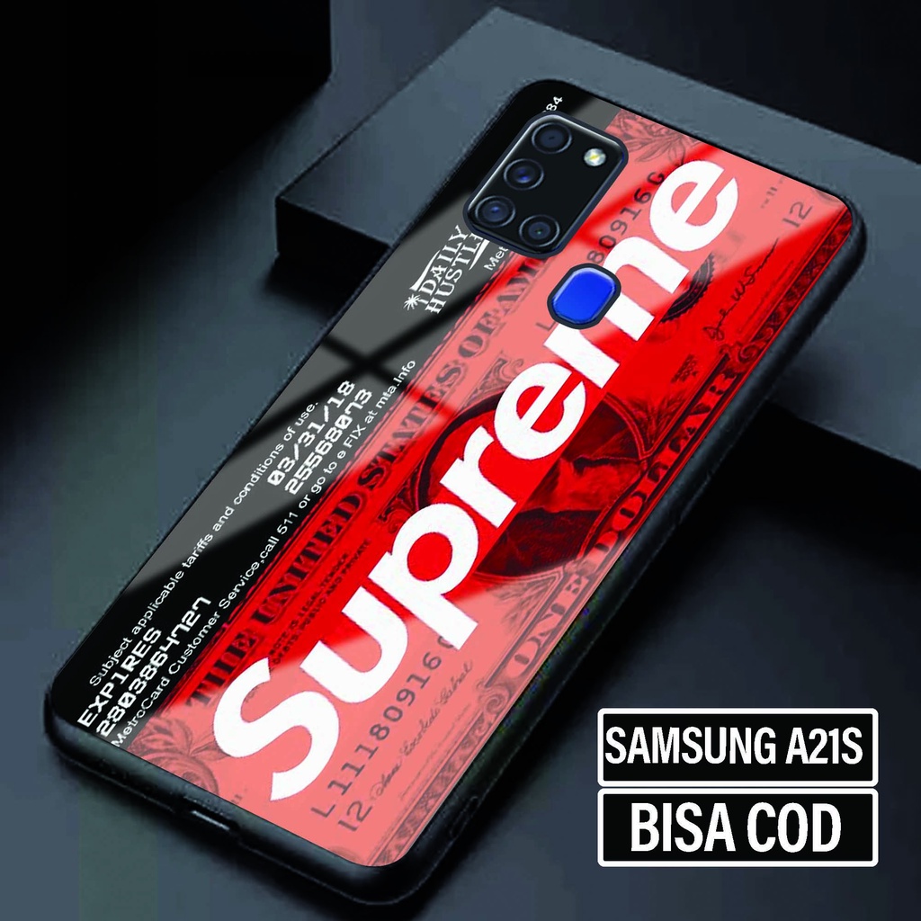 Case Glossy Samsung A21S - Softcase Samsung A21S - Fashion Case Motif [ Branded Sprm ] - Kesing Sams