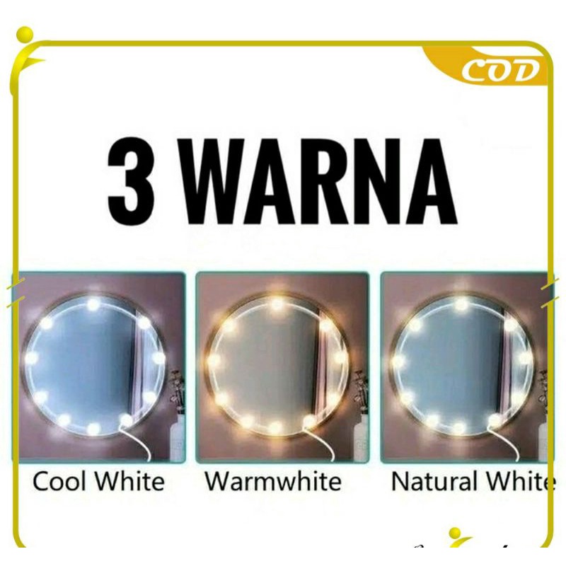 Lampu let cermin/cermin lampu/cermin jogja/lampuled10pcs