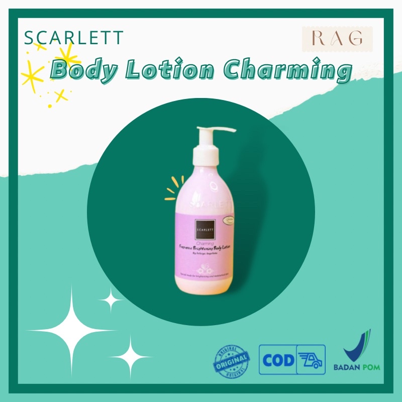 Scarlett whitening Brightening Body lotion handbody Scarlet Charming Original BPOM