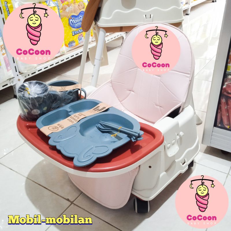 Kursi Makan Bayi 3 in 1 Mobil Mobilan Bayi Kidzu / Kursi Duduk Bayi