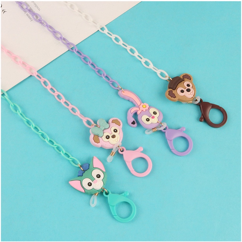 Tali Lanyard Holder Masker Wajah Anti Hilang Motif Kartun Untuk Anak