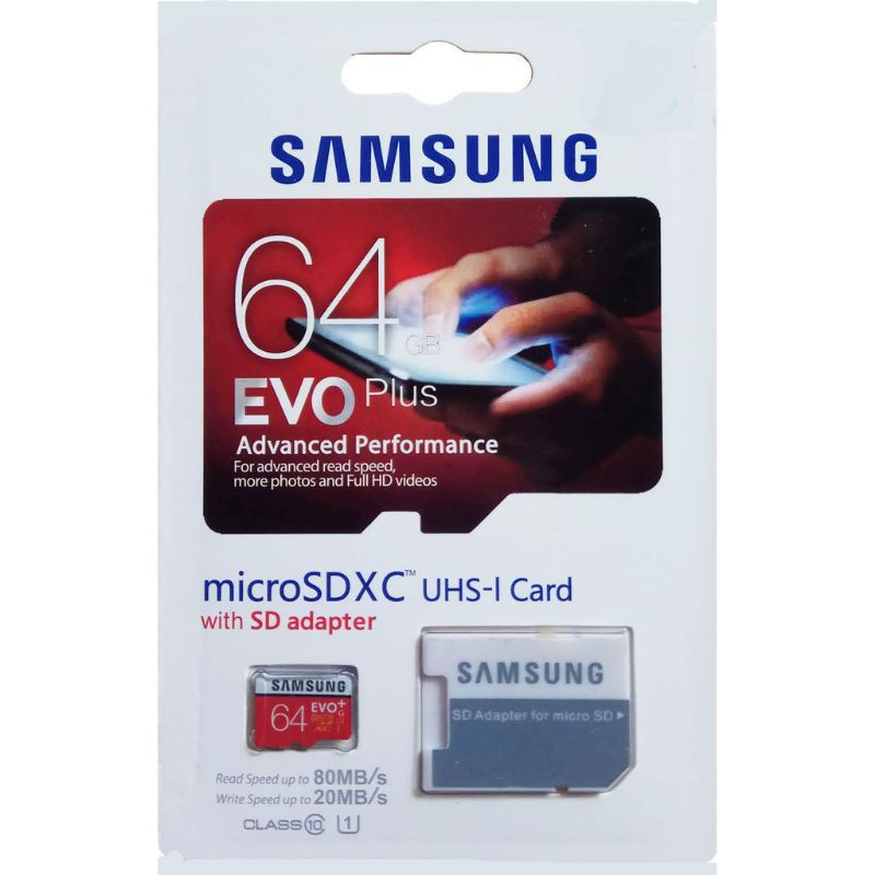 MEMORY SAMSUNG EVO 64GB ADAPTOR / MEMORY CARD SAMSUNG 64GB dan ADAPTOR