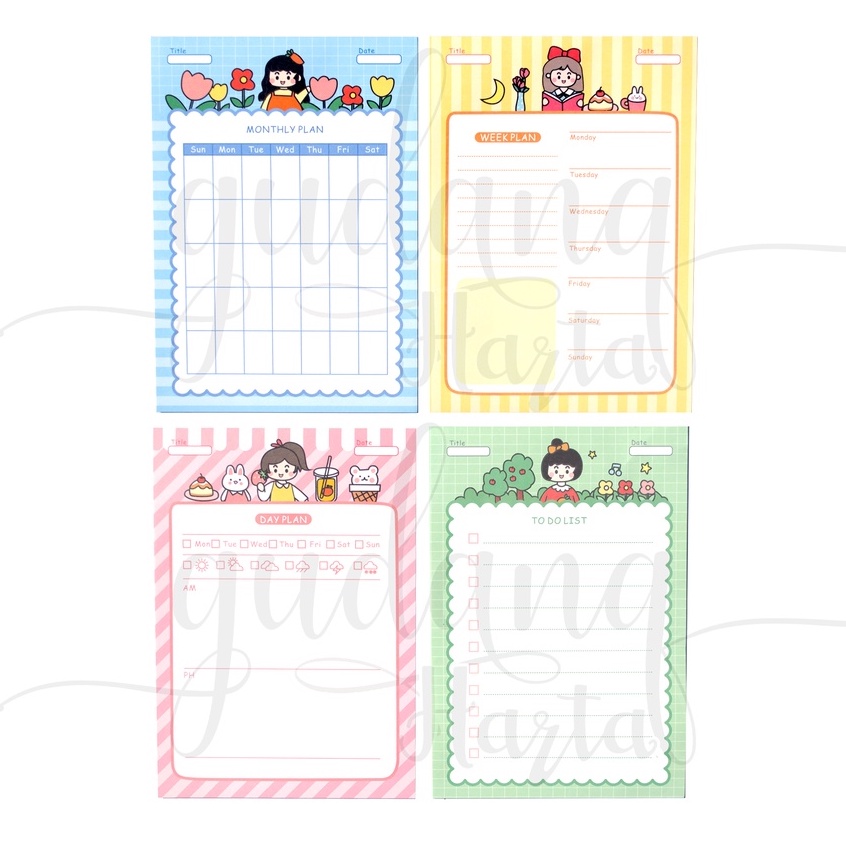 Memo Big Size Planner Super Imut Notes Memo DIY Scrapbook GH 301461