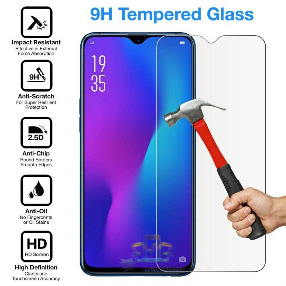 Tempered Glass Oppo Reno 6,4 Full Black / Pelindung Layar HP Oppo Reno 6,4 / Anti Gores Kaca - HITAM