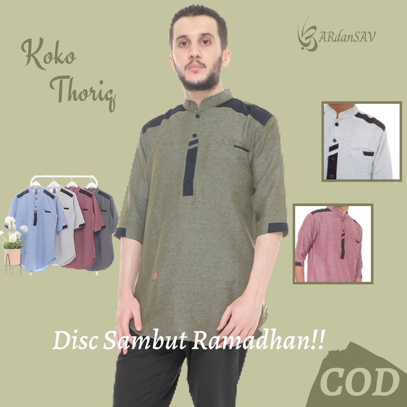 BAJU KOKO PRIA DEWASA LENGAN PENDEK TERBARU 2024 PREMIUM WARNA HIJAU ARMY BIRU PUTIH MAROON