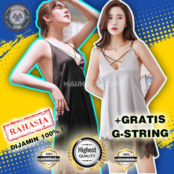 Set setelan baju pakaian daster dress gaun tidur sleapwear haram tank top tangtop piyama penggoda ki