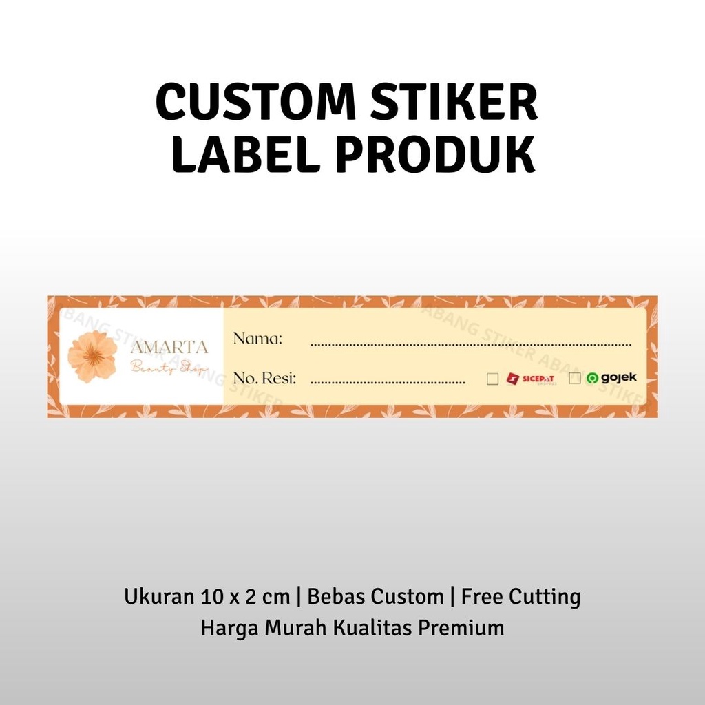 

Cetak Stiker Label Produk 10 x 2 cm