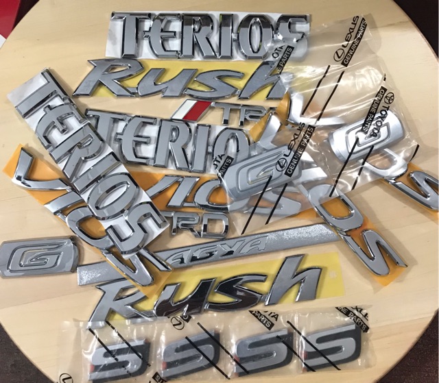 Emblem ORIGINAL Rush Terios Agya TRD Vios