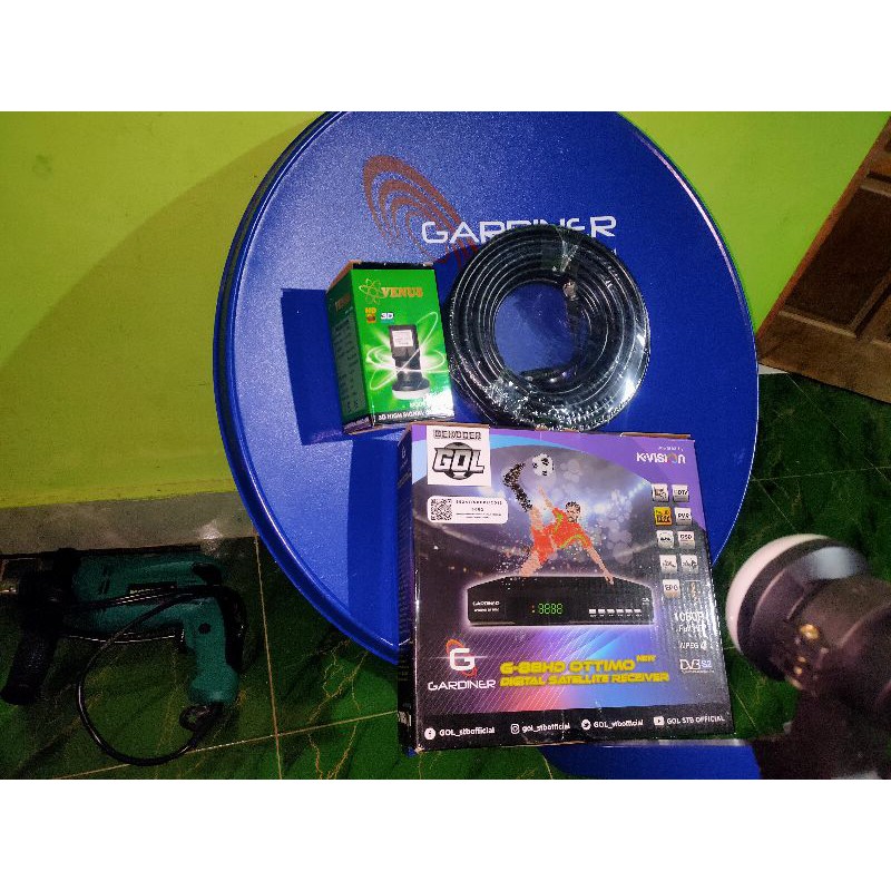 Paket Lengkap Parabola mini Kvision