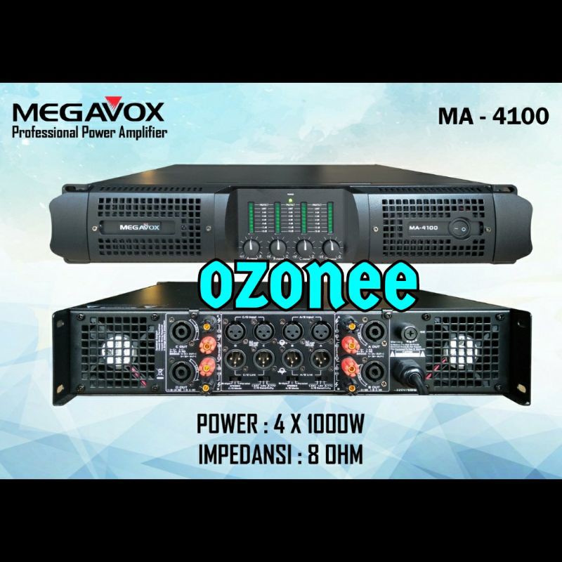 POWER AMPLIFIER MEGAVOX MA-4100 AMPLI MEGAVOX MA-4100 ORIGINAL