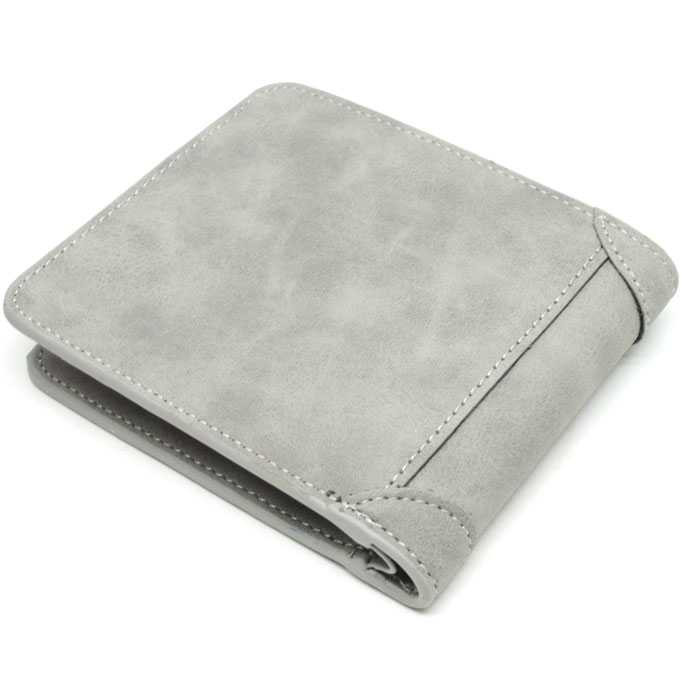 MLNSHP Rhodey Dompet Kulit Pria Bahan Nubuck Model Vertical - G1166