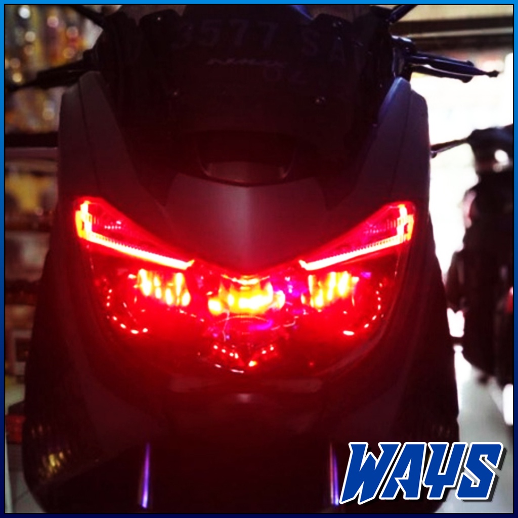 L259 | Lampu LED Devil Demon Eye Headlamp Eyes Strip Variasi Mobil Motor Universal 12V