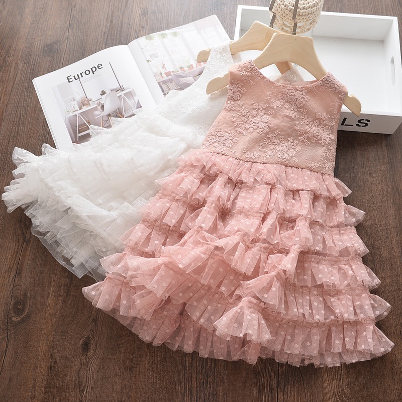 Dress Anak Perempuan Princess Pesta Fluffy Mermaid Impor Premium