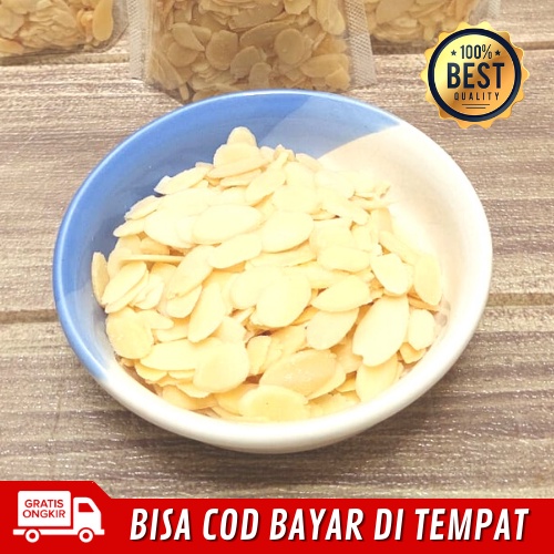 

Almond Slice Matang Kemasan 80gr Kacang Premium Murah Grosir