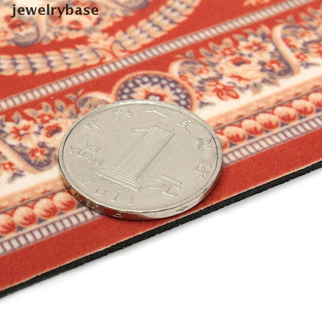 (Base) Mouse pad Bentuk Persegi Panjang Motif Persia Aksen Rumbai