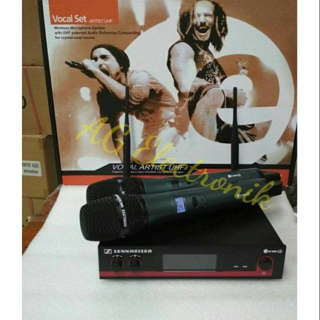 Mic wireless SENNHEISER EW-3000 G3(2 mic Pegang)