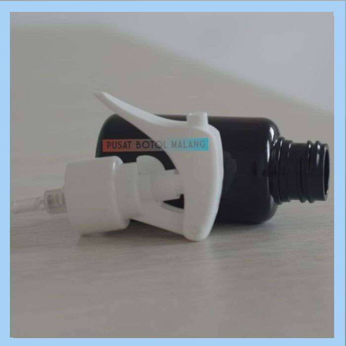 Botol Tubular 60Ml Spray Trigger (Putih Hitam)