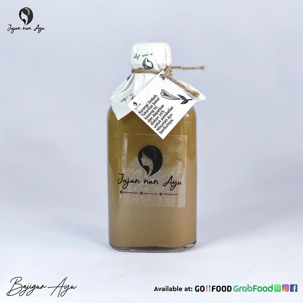 

Bajigur Ayu 250ml (Botol Kaca dan tas Spunbound REUSABLE)