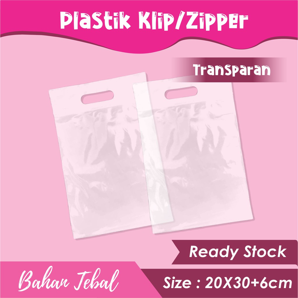 PLASTIK KLIP ZIPLOCK PACKAGING BAJU TEBAL MURAH ECER