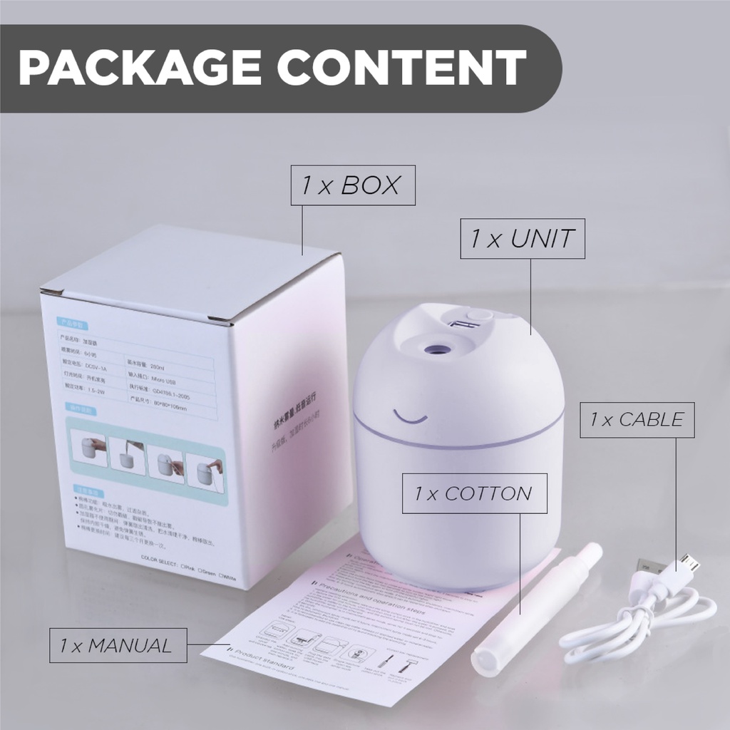 Humidifier Diffuser Aromatherapy 250-500ML+ Remote-6