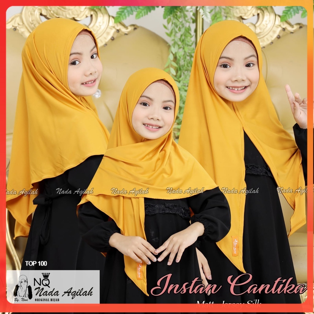 HIJAB SIMPEL CANTIK ELEGAN GADIS KECIL Hijab Jilbab Syari Kerudung Bergo Instan Anak Anak Perempuan 