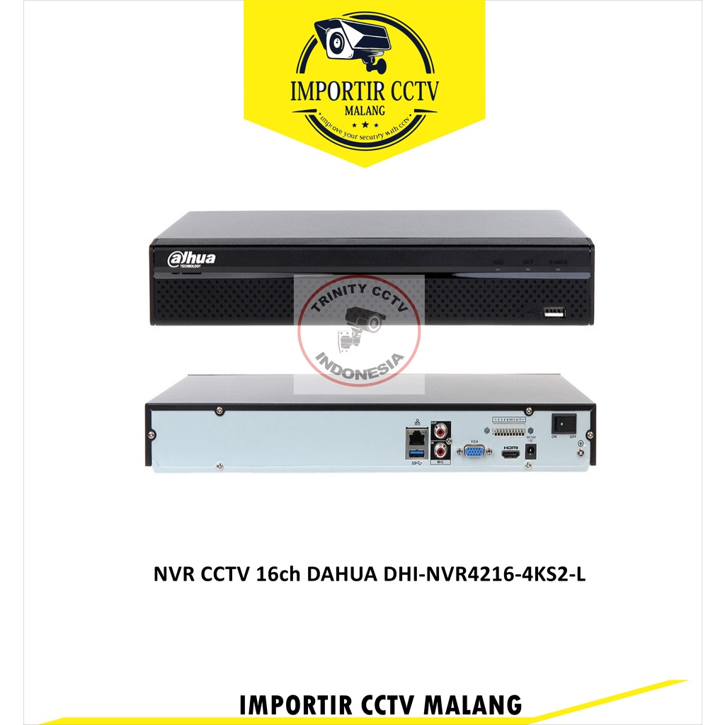 NVR CCTV 16ch DAHUA DHI-NVR4216-4KS2-L