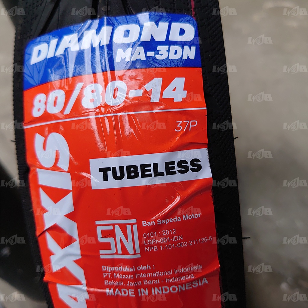 Maxxis 80/80-14 MA3DN Ban Tubeless Motor Matic Matik MA 3DN