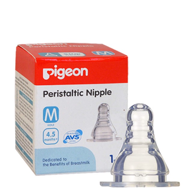 Pigeon peristaltic nipple slim neck isi 1