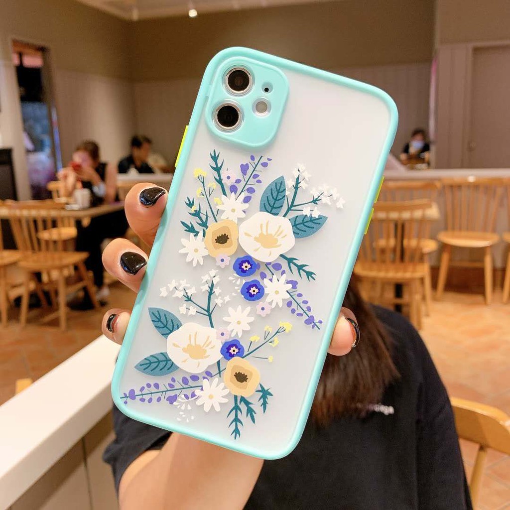 Soft Case Bahan Tpu Motif Bunga Untuk Iphone 11 Pro Max X Xs Max Xr 8 7 Plus Se2020