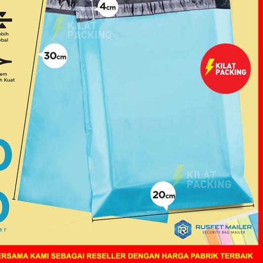 

➲ POLYMAILER EKONOMIS 20x30 - PLASTIK PACKING ONLINE MURAH ISI 100 PCS - Putih ☉