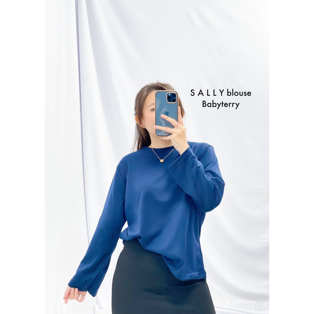 HOPYLOVY - Blouse Wanita bahan Babyterry Sally-2